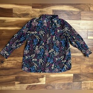 Lands' End Floral Button Down Shirt size 18W